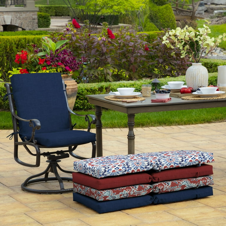 Kensington Garden 21x21 Solid Outdoor Seat and Back Chair Cushion Stone