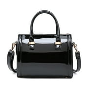 Black Patent Leather Handbag