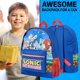 thumbnail image 3 of Mochila escolar para niños de Sonic The Hedgehog, azul oscuro, 3 of 6
