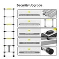 thumbnail image 4 of Huisuilinss Telescopic Ladder,6.6FT Aluminum Telescoping Ladder with Non-Slip Feet, Portable Multi-Purpose Extension Ladder for Home, RV, Loft, Outdoor Work,330lb Capacity, 4 of 7
