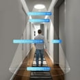 thumbnail image 4 of LED Ceiling Light with Motion Sensor 12W 6000K Round LED Ceiling Lamp Radar Motion Detector for Outdoor Indoor Staircase Bathroom Garage Hallway 205cm, 4 of 4