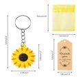 thumbnail image 7 of RABBITH 20 Sets Sunflower Party Favor Includes Keychains Organza Bags Thank You Kraft Tags Return Gift for Guests Birthday, 7 of 7