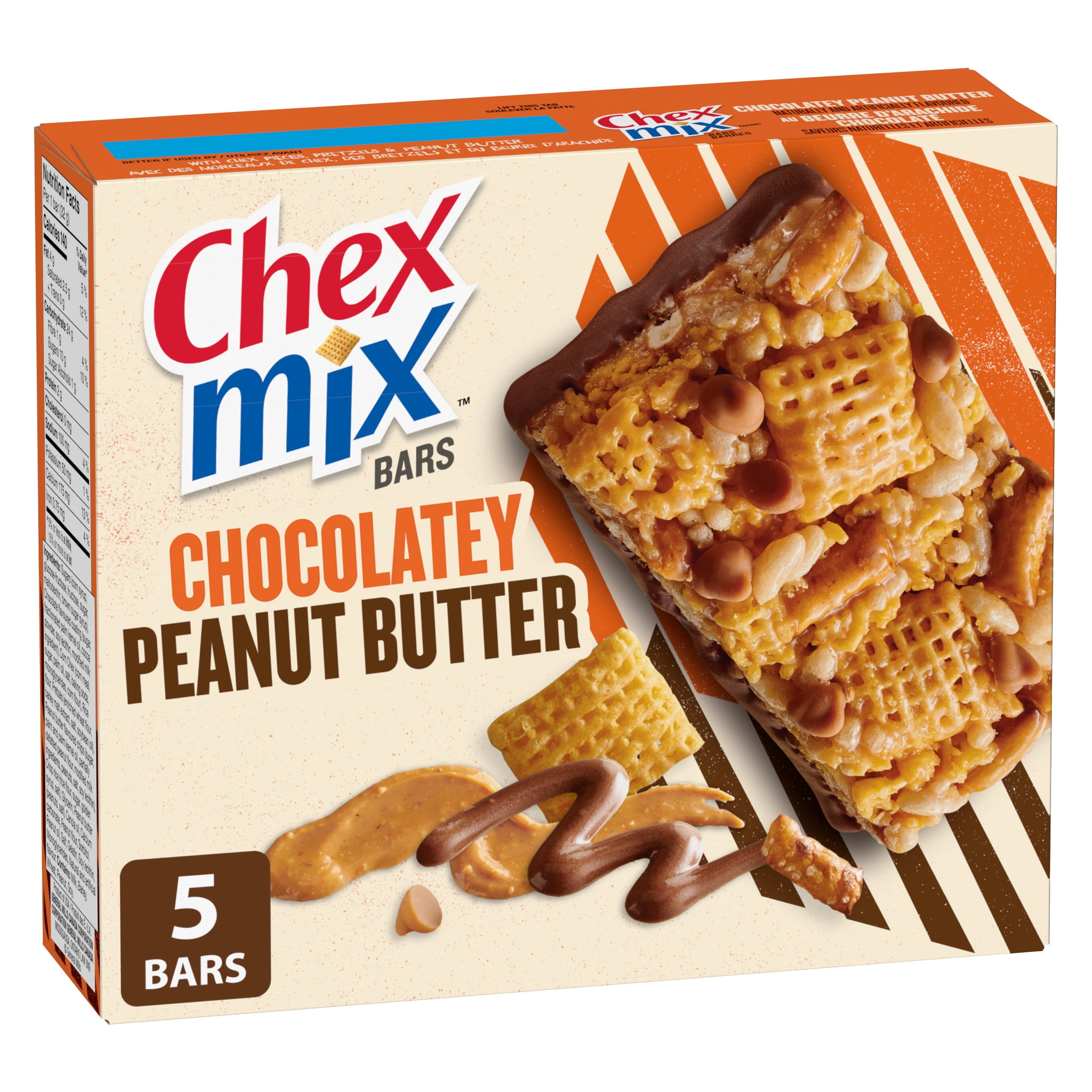 Chex Mix Chocolatey Peanut Butter Bars, 5 CT