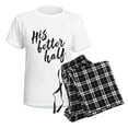 thumbnail image 4 of CafePress - His Better Half Women's Light Pajamas - Women's Short Sleeve Print T-Shirt and Pants Light Cotton Pajama Set, 4 of 7