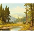 thumbnail image 3 of Bochmann, Joh. 18x15 Black Modern Framed Museum Art Print Titled - QUIET POND, 3 of 5