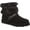 Black II Suede/Faux Fur, variant on Women's Bearpaw Kiera Ankle Boot Gray Fog Suede/Faux Fur 5 M