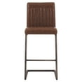 thumbnail image 2 of New Pacific Direct Ronan 26" PU Leather Counter Stool in Brown (Set of 2), 2 of 2