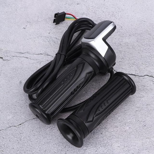 36V, Electric Bike Throttle Grip, LED Display, Ergonomic Design with Comfortable & Non Slip Grip, Easy to Install, Suitable for Electric Bicycles & Scooters, Waterproof,