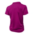 thumbnail image 6 of LNZGNM Mens Zipper Polo Shirt Short Sleeve Slim Fit Lapel Golf Shirts Athletic Lightweight Solid Color T-Shirt Breathable Summer Tee Shirt with Pocket,Purple 3XL, 6 of 6