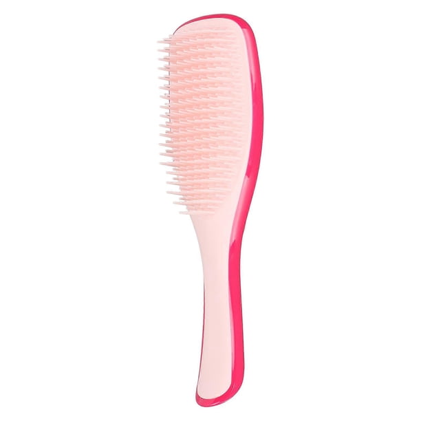 Hair Brushes Hole Design ABS Material Lightweight Portable 22x6.6cm/8.7x2.6in Stable Handle Hairbrush for BarbershopsRose Red Pink