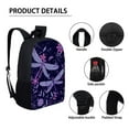 thumbnail image 3 of Xixirimido Abstract Dragonfly Flower Print Kids Backpacks for Primary/Middle School, Lightweight Bookbag Water Resistant with Lunch Pack and Pencil Bag 3 in 1, 3 of 4