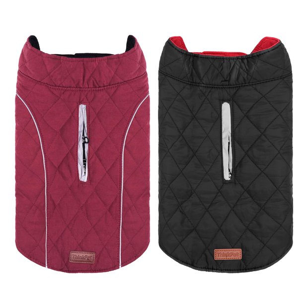 Chaqueta de invierno para perros ThinkPet, abrigos impermeables para clima frío
