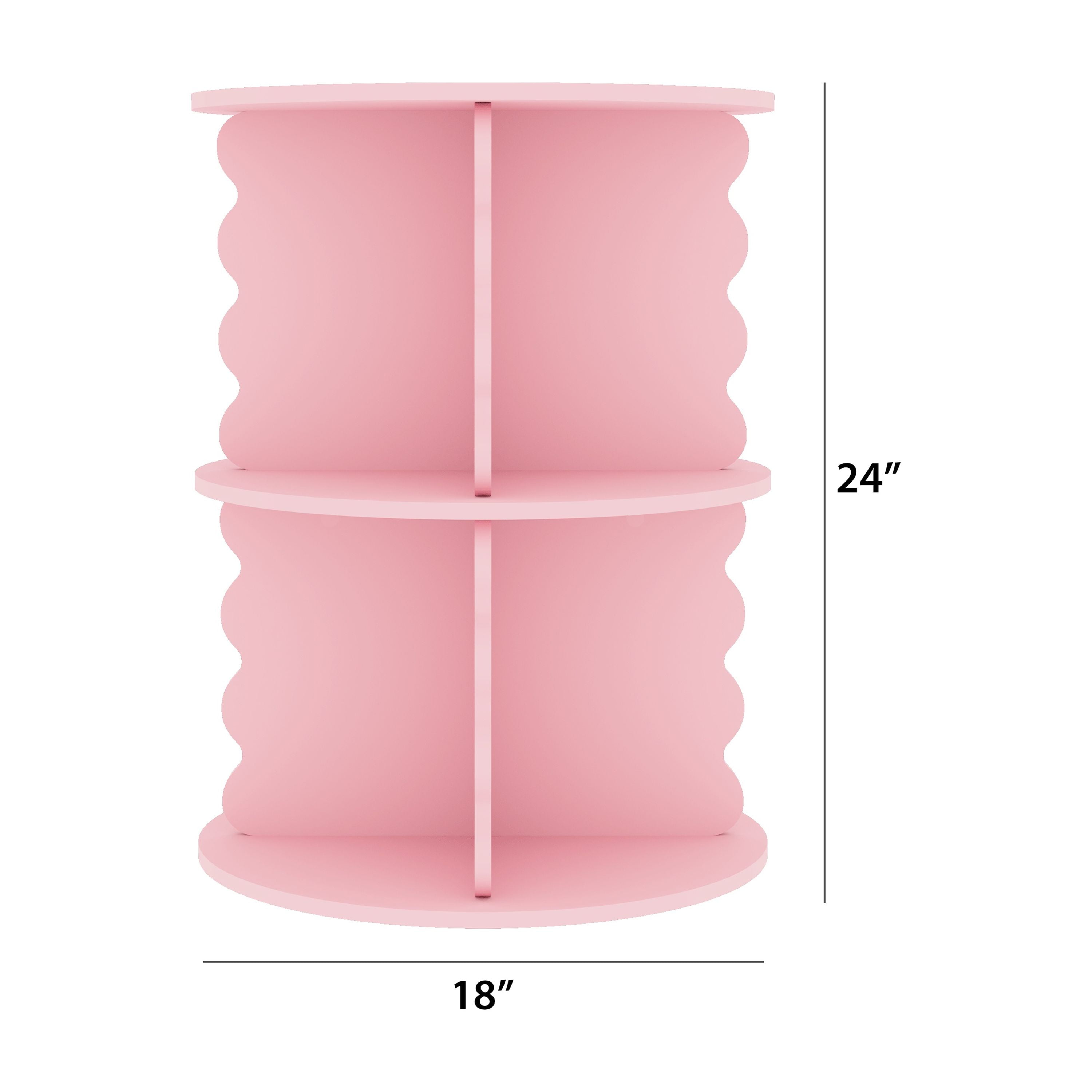 House of Happy Wiggle Rotating Bookshelf, Pink