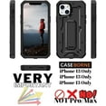 thumbnail image 2 of CaseBorne ArmadilloTek V Case for [iPhone 13 Pro Max] with Built-in Screen Protector & Kickstand Full-Body Multi-Layer Rugged - Black, 2 of 6