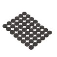 thumbnail image 4 of 48pcs 2.2cm tapete antideslizante almohadillas autoadhesivas piso silencioso protectores pies pies para muebles mesa silla (negro redondo), 4 of 7