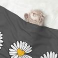 thumbnail image 2 of Yiaed Keep Life Simple Daisy Flower Print Dog Blankets-Cat Blanket Washable for Couch Protection,Puppy Blanket, Soft Plush Reversible Throw Furniture Protector-Medium, 2 of 8