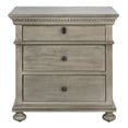 thumbnail image 2 of SAFAVIEH Couture Allisyn Glam Nightstand with 3 Drawers, Light Grey, 2 of 16