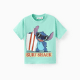 thumbnail image 4 of Disney Stitch Family Matching Summer Vacation Floral Plant Print Tee/Ruffle-sleeve Dress Outfit Set, 4 of 9