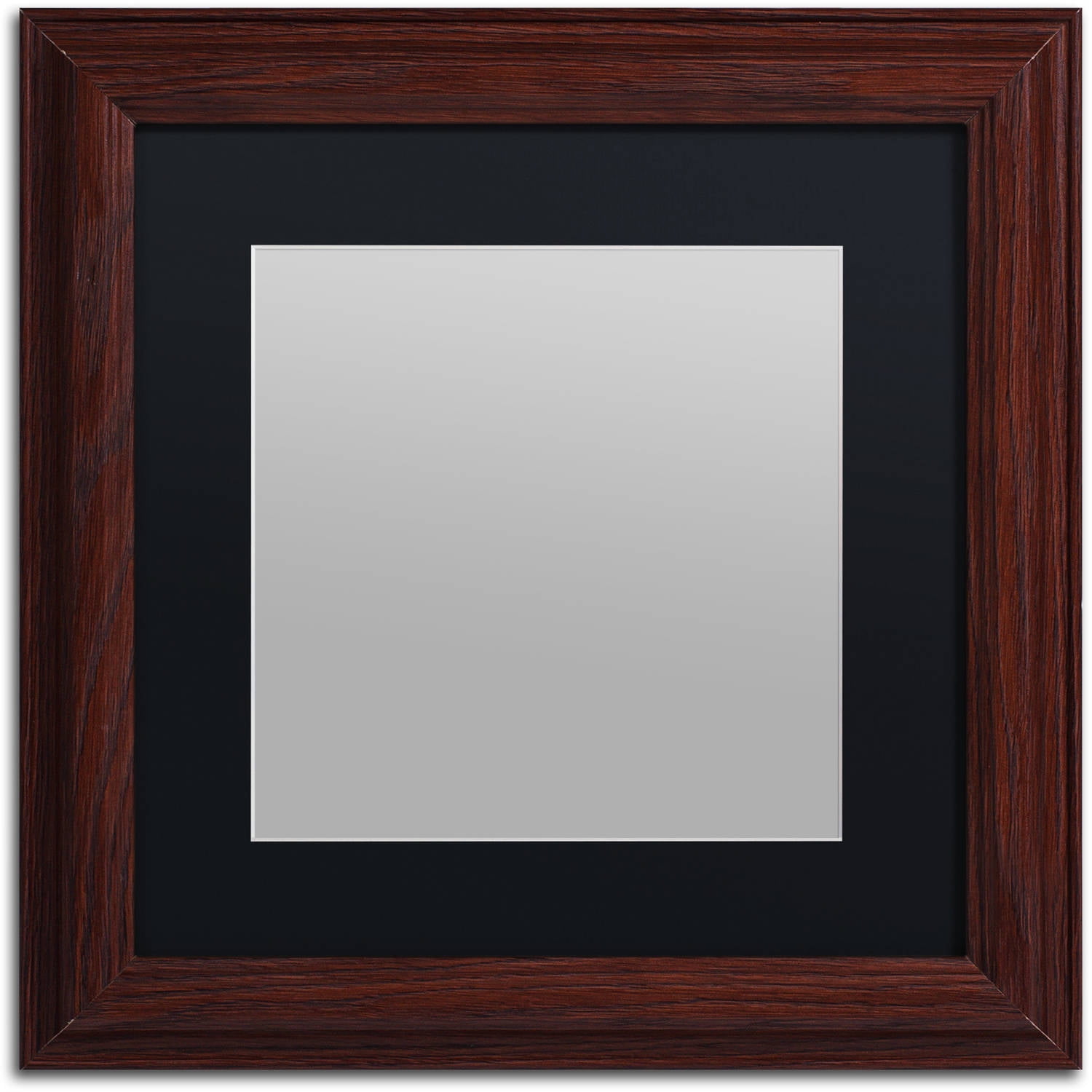 Trademark Fine Art Heavy Duty 16x20 Wood Picture Frame With 11x14 Black Mat Walmart Com