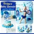 thumbnail image 2 of 1st Birthday Decorations for Boys, First Birthday Party Decoration with Baby Month Photo Banner,  Blue Silver Latex Balloons, Happy Birthday Banner, 2 of 9