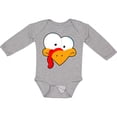 thumbnail image 3 of Inktastic Thanksgiving Goofball Turkey Face Boys or Girls Long Sleeve Baby Bodysuit, 3 of 5