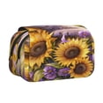 thumbnail image 1 of Easygdp Daisy Sunflower Lazy Cat para Estuche de Lápices con Tapa Flip, Suministros de Oficina y Universidad para Adolescentes y Adultos, 1 of 7