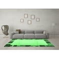 thumbnail image 3 of Ahgly Company Indoor Rectangle Solid Emerald Green Modern Area Rugs, 6' x 9', 3 of 4