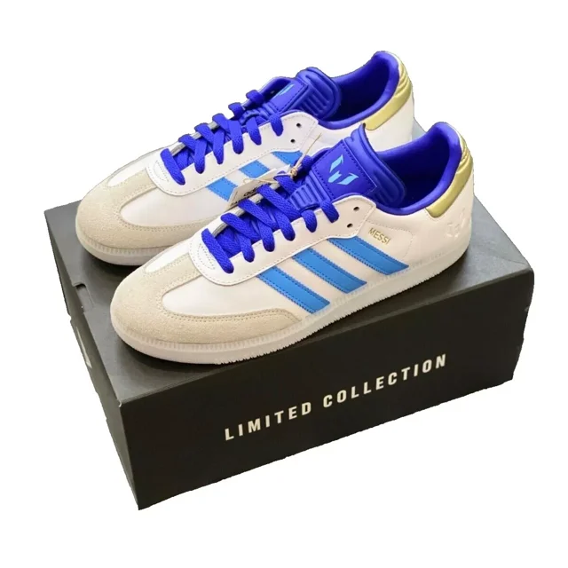 Messi Ad-id-as Samba Indoor Sneakers White Retro Originals Trainers Shoes Men Size