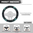 thumbnail image 5 of Uorisanigo Dragonfly 15 Inch Car Steering Wheel Protector Fashion Fuzzy Steering Wheel Cover for Most Vehicle Easy to Install Car Steering Wheel Cover for Winter Car Decor Gift for Wife, 5 of 8
