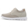 thumbnail image 3 of CMR CHAMARIPA Men's Elevator Shoes Beige Mesh Casual Shoes For Short Men That Make You 7CM / 2.76 Inches Taller, 3 of 6