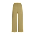 thumbnail image 7 of Cutuoiiu Plus Size Womens Solid Color High Waist Straight Leg Suit Trousers with Pockets Gifts, 7 of 7