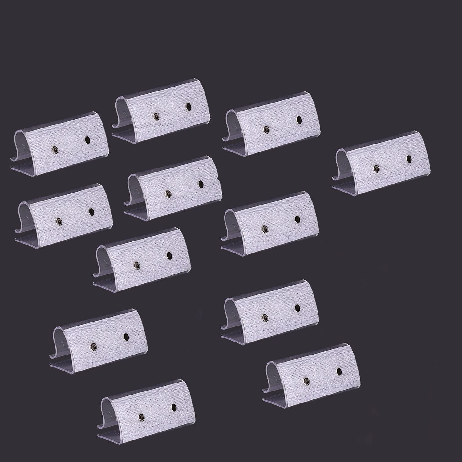 Trimming Shop Plastic Tablecloth Clips with Hook & Loop Strips, Table