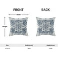 thumbnail image 3 of Boho Pillow Covers 18x18, Blue and White Ethnic Design Outdoor Decorative Throw Pillows for Couch, Carpet Pattern Decor Cushion Cover 2 Pcs Farmhouse Linen Pillowcase for Bed Car Safa, 3 of 6