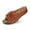 Brown, variant on Slippers for Women,Stylish Opentoe Wedges With Leather Top And Flower Slippers Are Comfortable Shoes With Temperament,Womens Slippers,Black,7.5