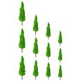 thumbnail image 3 of 12pcs mini árbol decoración artificial planta decoración jardín paisaje suministro (verde), 3 of 6