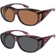 thumbnail image 2 of Fit Over Wrap Sunglasses Polarized Lens Wear Over Eyeglasses 100% UV Protection for Men and Women Yogo Vision Yogo Vision, 2 of 2