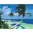 thumbnail image 3 of Westmoreland, Scott 24x19 Black Modern Framed Museum Art Print Titled - Beckoning Palms, 3 of 5