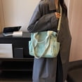 thumbnail image 3 of Bolso de hombro Retro para mujer bolso informal ajustable con correa bolso de trabajo escolar, 3 of 9