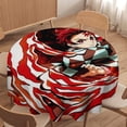 thumbnail image 4 of Demon Slayer Round Tablecloth Print Decorative Table Cover Washable Table Cloths for Dining Party Picnic 36x36in, 4 of 8