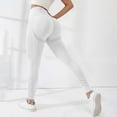 thumbnail image 5 of Leggings for Women BWASD High Waisted Tummy Control Lifting Seamless Soft Workout Outdoor Joggers Pants White S-XL Gym Athletic Yoga Lounge Daily, 5 of 7