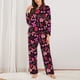 thumbnail image 2 of Balery Various pink and red Bow knots Conjunto de Pijama con Estampado para Mujer, Conjunto de Dos Piezas con Manga Larga, Ropa de Dormir Suave con Bolsillos, Pijamas Cómodos-XX-Large, 2 of 7
