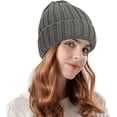 thumbnail image 2 of Soft Warm Winter Hats for Women, Knit Beanie Hat, Ski Stocking Cuffed Skull Cap Beanies for Men Women, 2 of 7