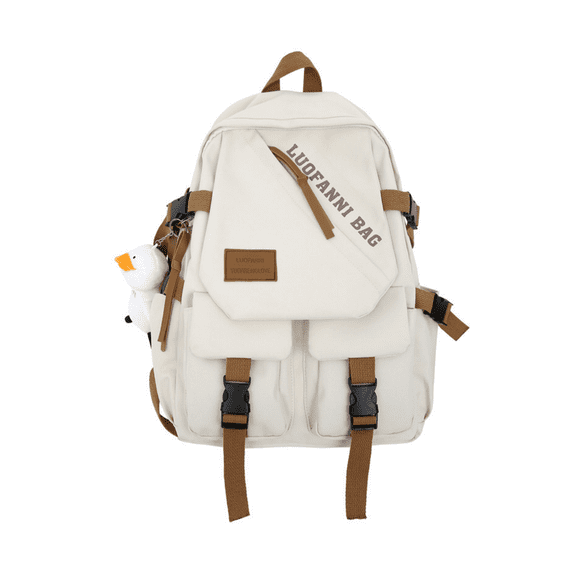 Large Capacity Minimalist Nylon Backpack Casual Trendy Travel Daypack for College Women Men