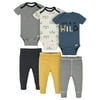 Onesies Brand Baby Boys Bodysuits & Pants Set, 6-Piece Outfit Set (NB-12M)