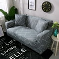 thumbnail image 3 of TFixol Elastic Sofa Slipcover with Free Pillowcase, Durable Polyester Fabric, Multicolor Design, Fits 90-140cm Single Seats, Easy Installation with Foam Sticks Included, 3 of 6