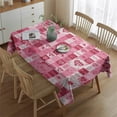 thumbnail image 2 of Nappe d'Amour Rose Saint-Valentin, Nappe Résistante aux Plis en Polyester, Nappe Réutilisable Imperméable pour Cuisine Pique-Nique Fête (Rectangulaire, 60x84 Pouces), 2 of 5