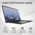 thumbnail image 2 of Dell Vostro 3520 Business Laptop, 15.6" FHD 120Hz Display, Intel Core i3-1215U, 16GB RAM, 512GB PCIe SSD, SD Card Reader, Webcam, Wi-Fi, HDMI, RJ-45, Win 11 Pro, 2 of 5