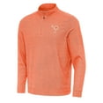 thumbnail image 2 of Men's Antigua  Heather Orange Clemson Tigers Palmetto Series Subtle Quarter-Zip Pullover, 2 of 3