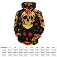 thumbnail image 2 of Sugar Skull Pattern Men's Women New Sweatshirt Hoodie Men's Plus Size Sweatshirt Hooded Sweatshirt 3d Printed Street Men's Cloth, 2 of 6