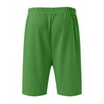 thumbnail image 4 of REORIAFEE Men's Set Outfits Casual Beach Summer Set Gym Outfits Men's Fashion Short Sleeve Round Neck Coat Elastic Waist Shorts Coat Suit Green XL, 4 of 6